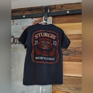 Sturgis Men's Black 2023 Motorcycle Rally T-Shirt